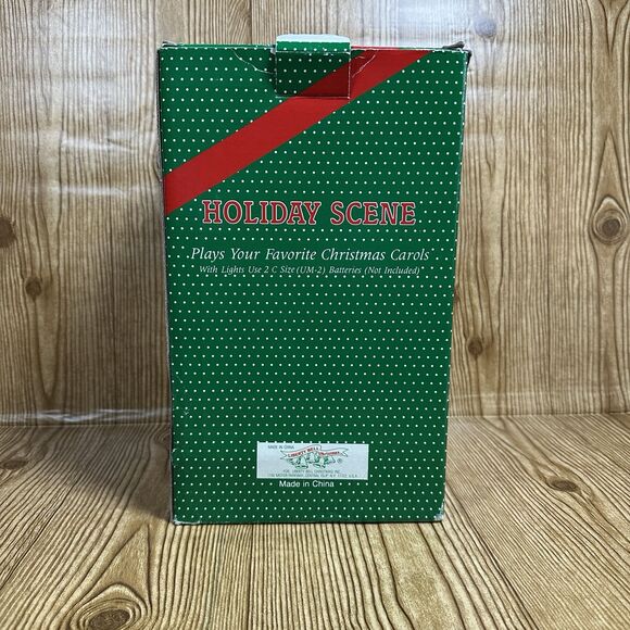 Vintage Santa & Grandfather Clock Musical Holiday Scene Holiday Creations 1993 - Picture 16 of 16